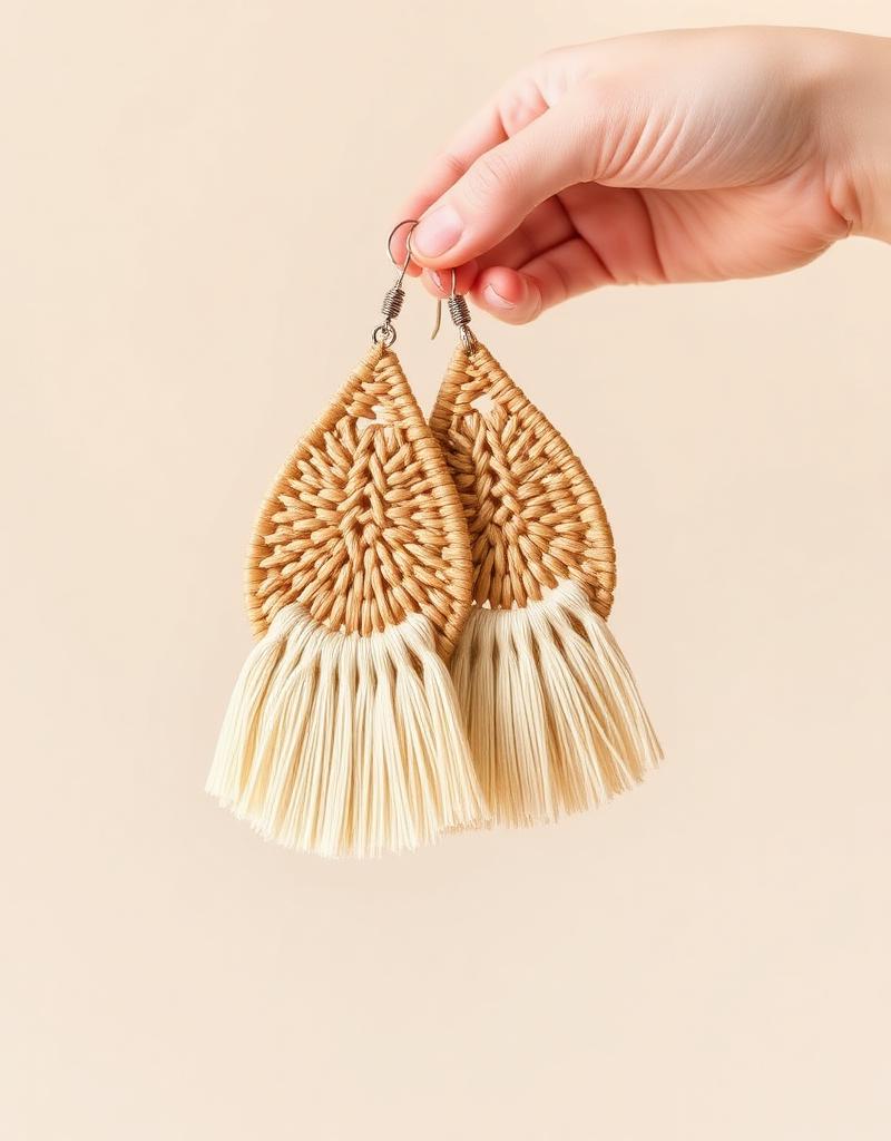 Teardrop Fringe Oorbellen